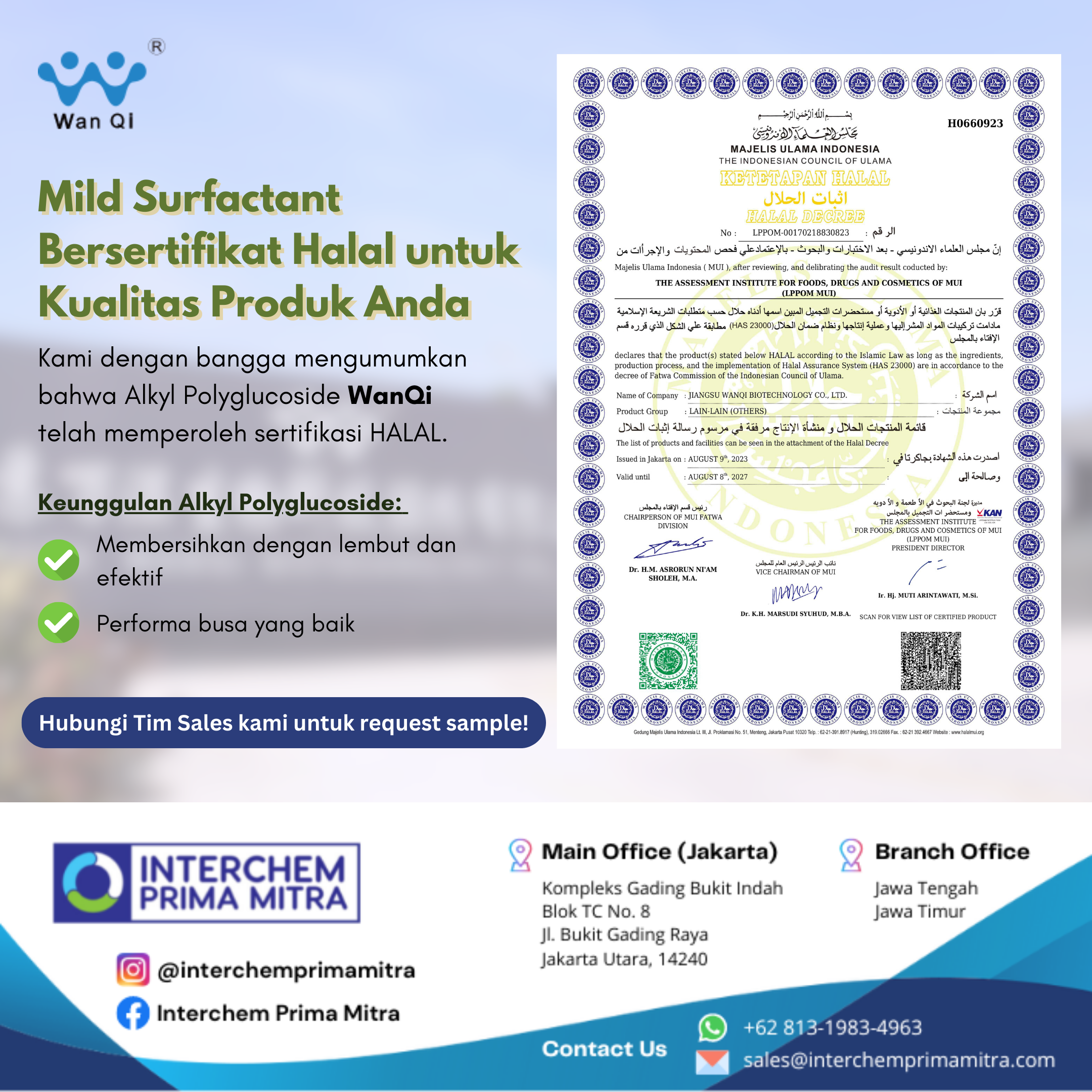 Alkyl Polyglucoside - WanQi Halal Product