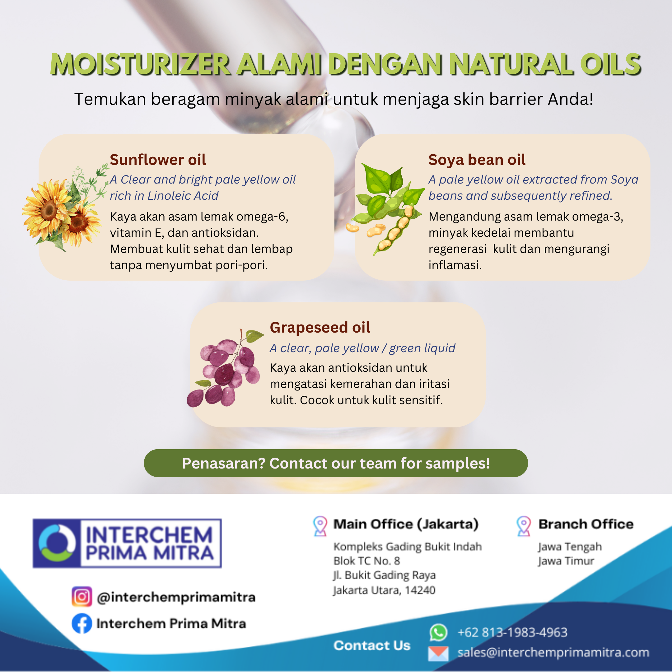 Moisturizer Alami Dengan Natural Oils