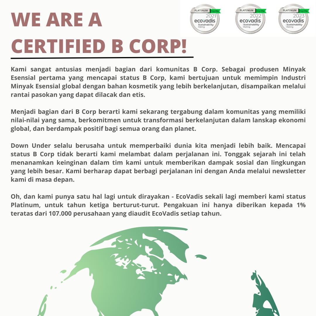 WE ARE A CERTIFIED B CORP!!
