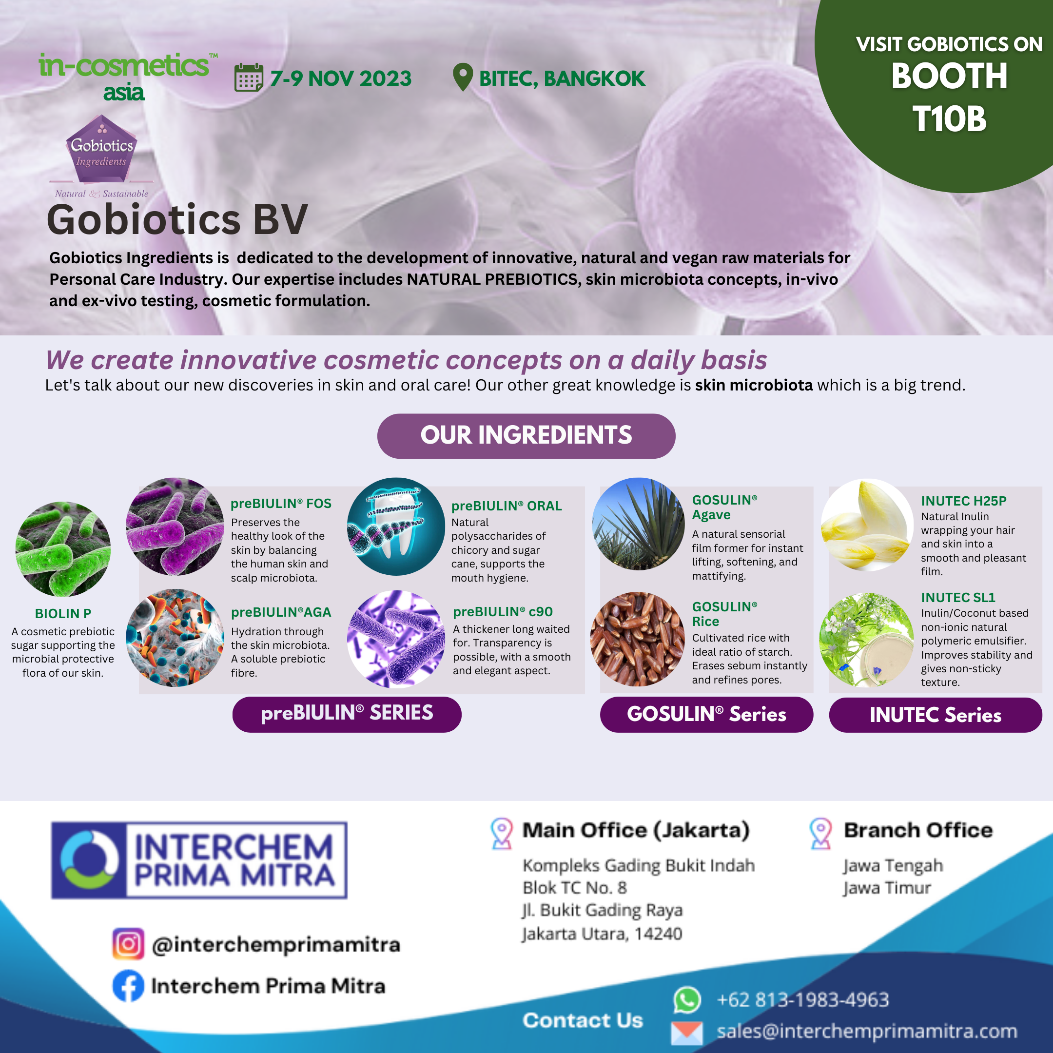 Join Us In Cosmetics Asia 2023 - Bitec - Bangkok