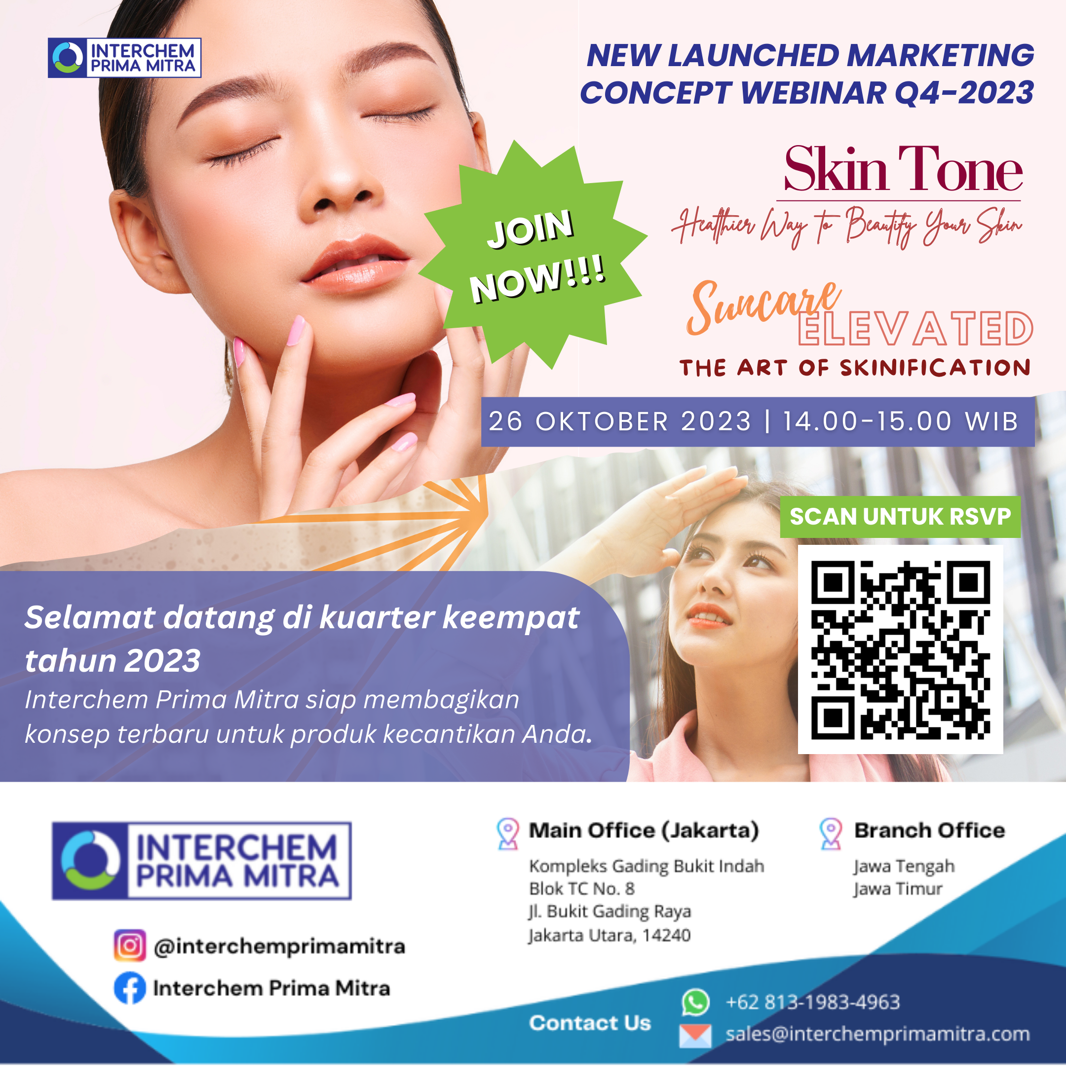 #Webinar With IPM : Skin Tone: Healthier Way to Beautify Your Skin & Suncare Elevated: The Art of Skinification